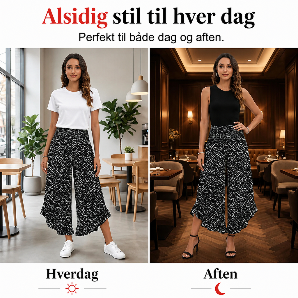 THE FLORÈNE | Airy wide-leg trousers
