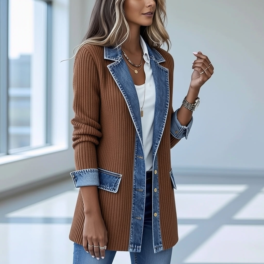 THE LIORÀ — Knitted denim jacket