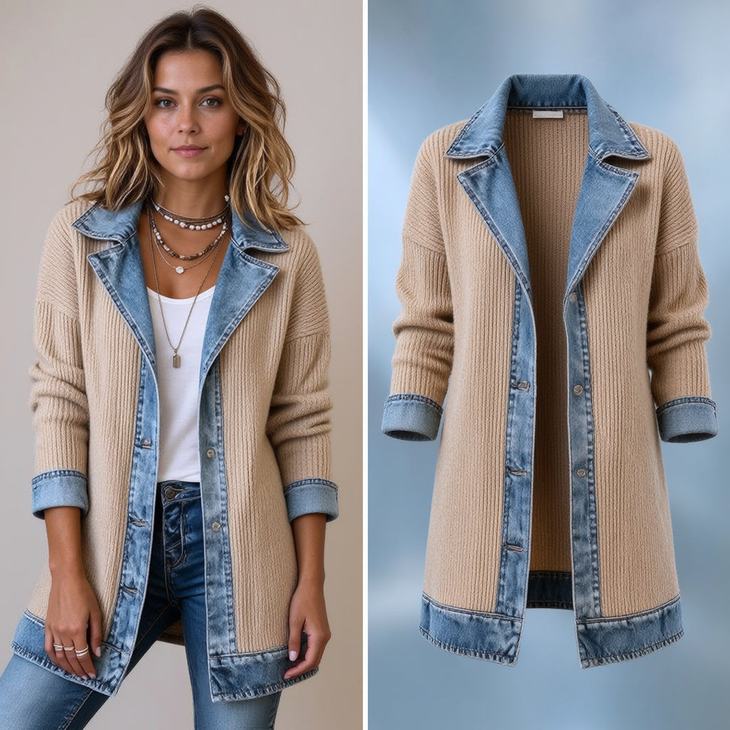 THE LIORÀ — Knitted denim jacket