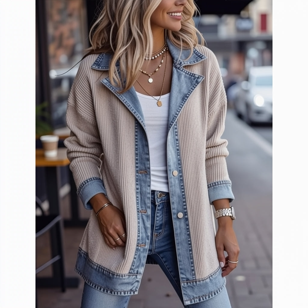 THE LIORÀ — Knitted denim jacket