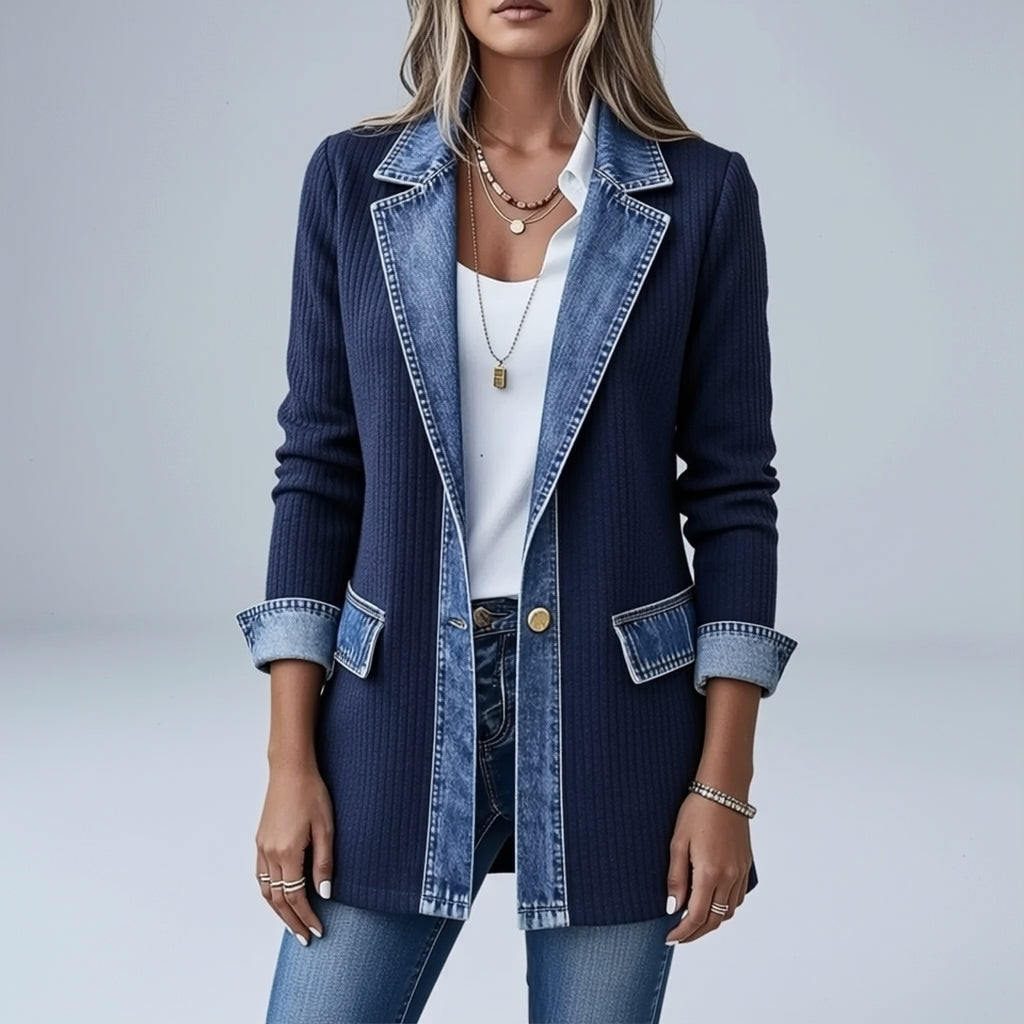 THE LIORÀ — Knitted denim jacket