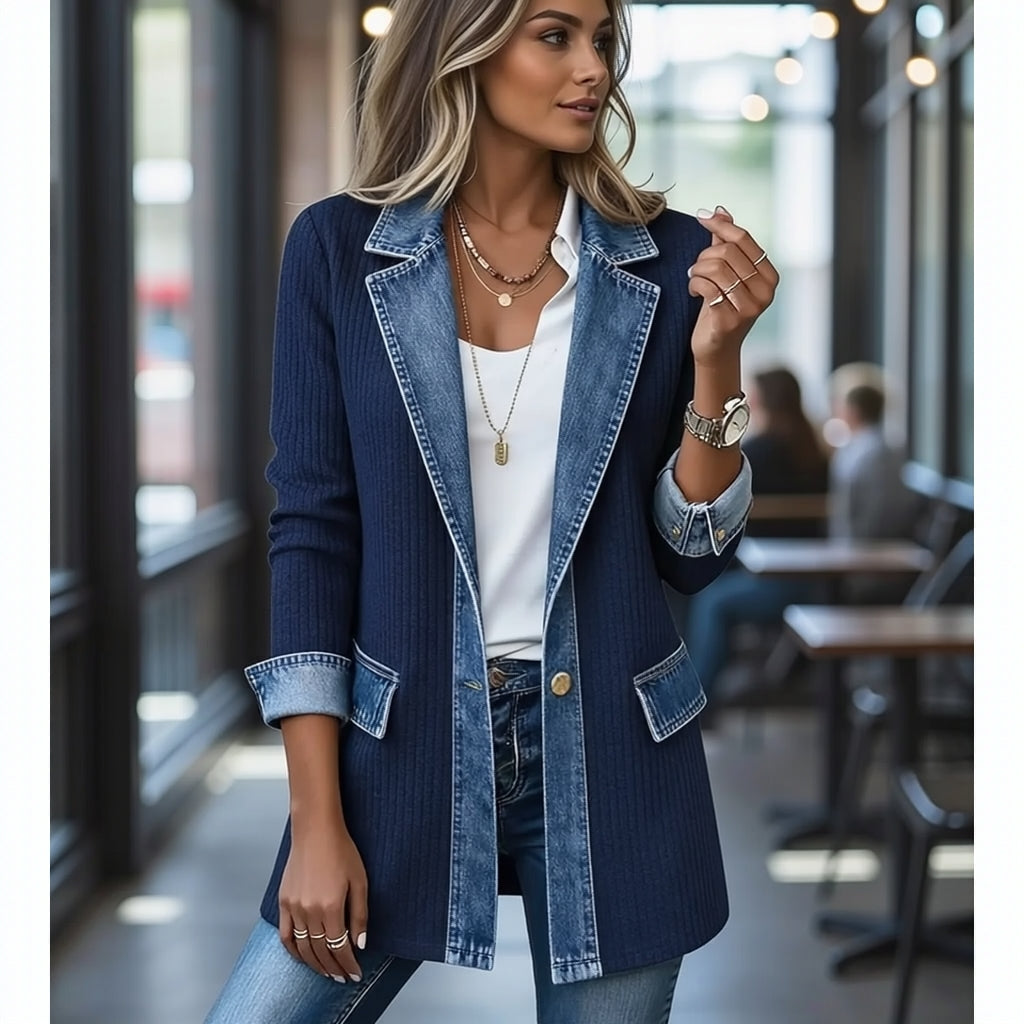 THE LIORÀ — Knitted denim jacket