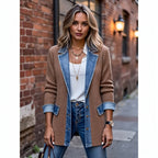 THE LIORÀ — Knitted denim jacket