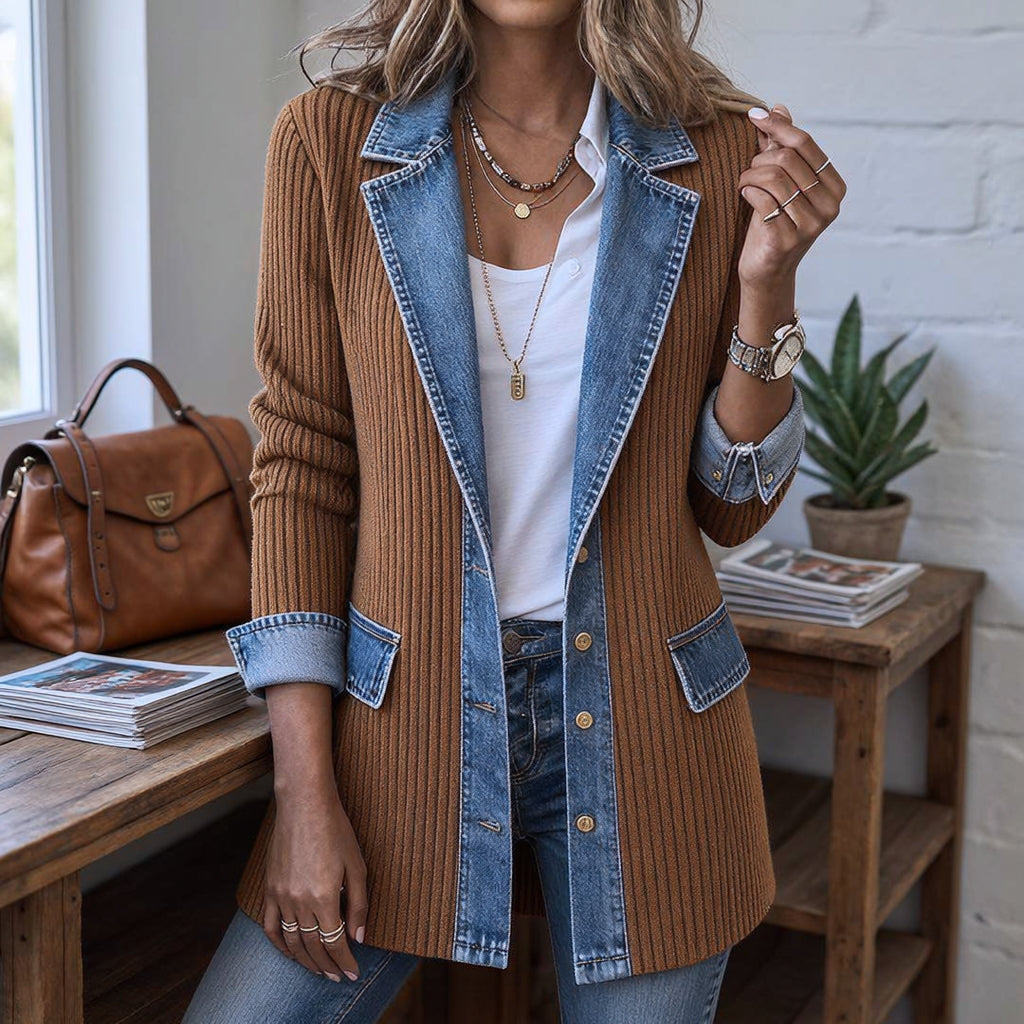 THE LIORÀ — Knitted denim jacket