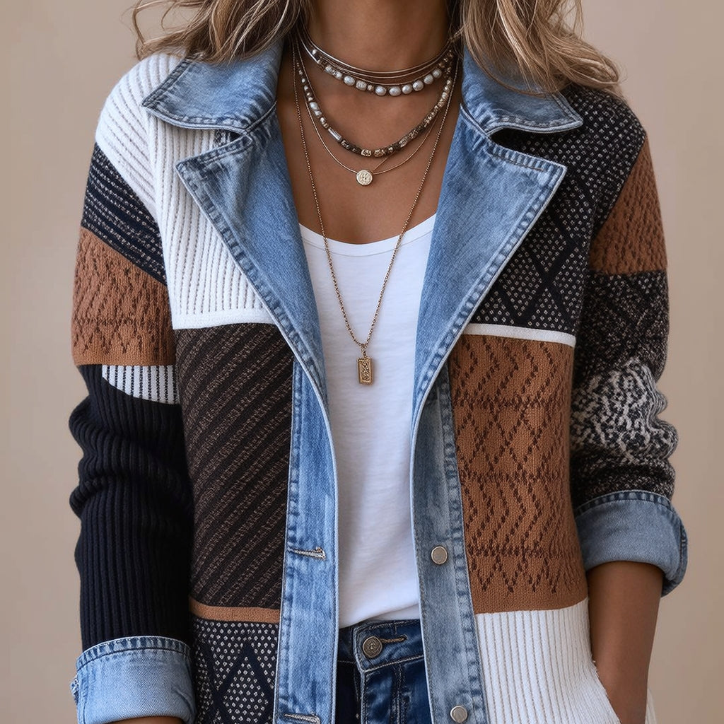 THE LIORÀ — Knitted denim jacket