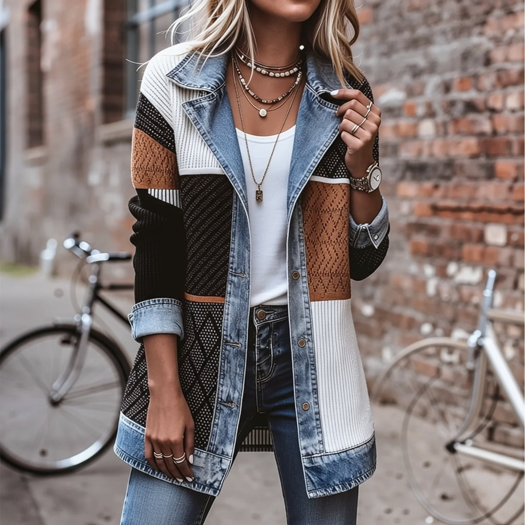 THE LIORÀ — Knitted denim jacket