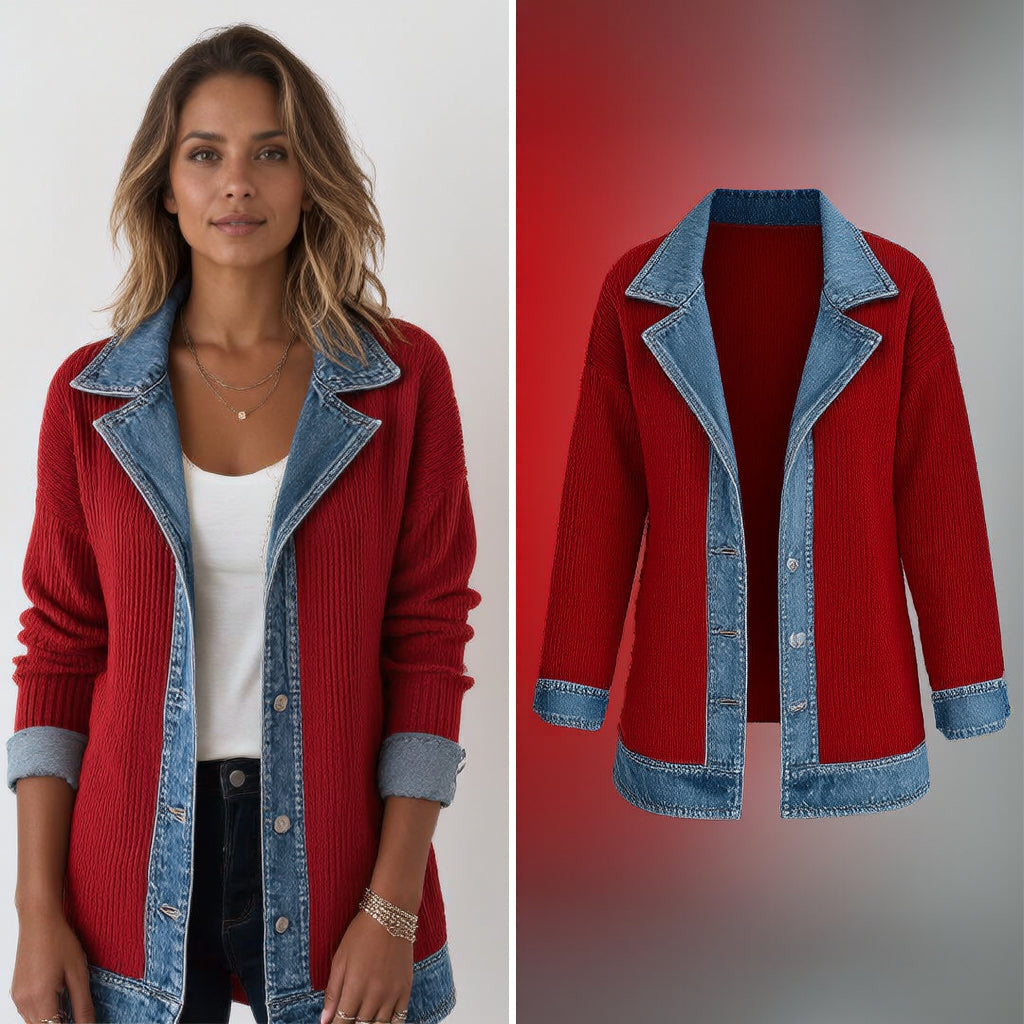 THE LIORÀ — Knitted denim jacket