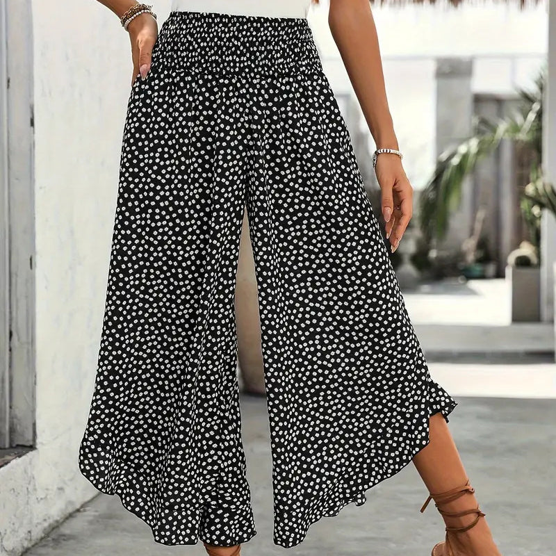 THE FLORÈNE | Airy wide-leg trousers